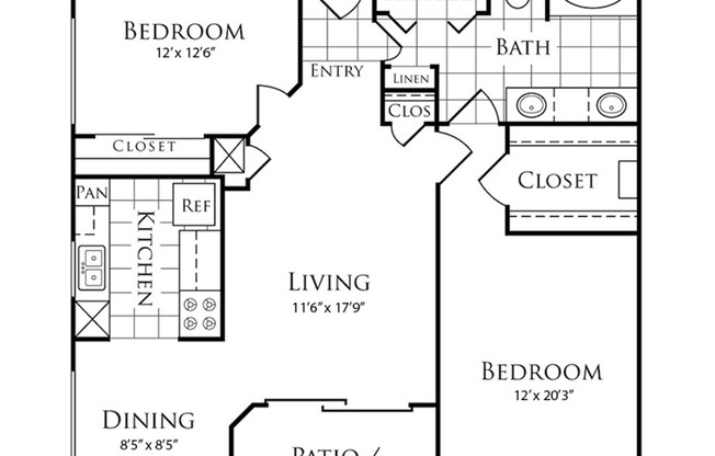 2 beds, 1 bath, 919 sqft, $1,315