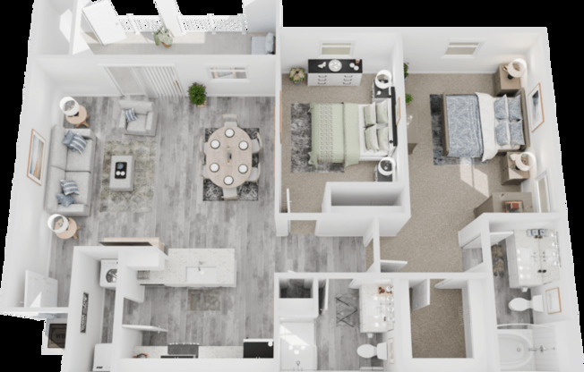 2 beds, 2 baths, 1,030 sqft, $1,699