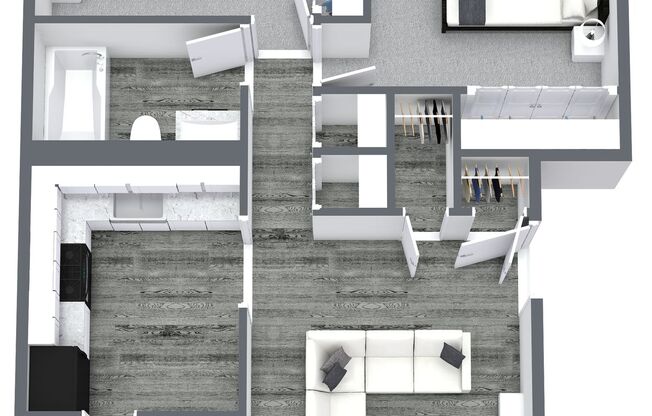 2 beds, 1 bath, 816 sqft, $1,099, Unit RY_3519D