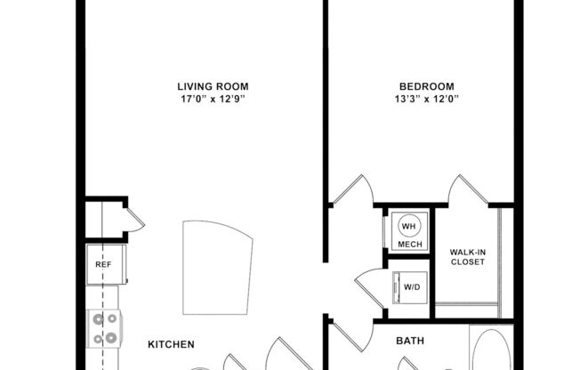 1 bed, 1 bath, 752 sqft, $1,585