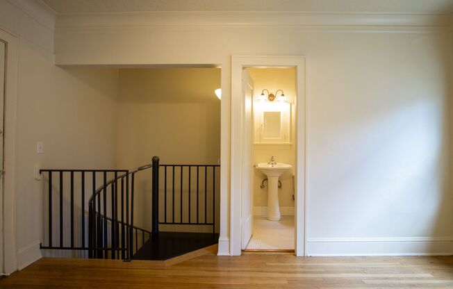 Spring Special: Darling Kerns Two-Story Apartment with Spiral Staircase!