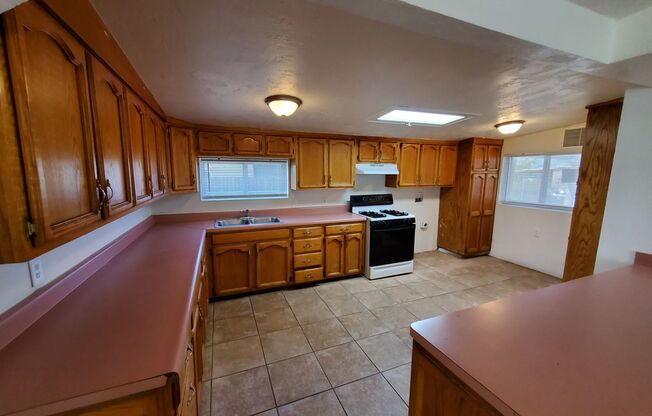 4 bedrooms and 2 bathrooms with A/C.