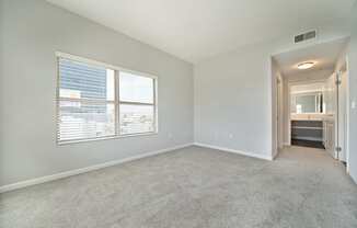 Boulevard on Wilshire Large Bedroom with Attached Bathroom