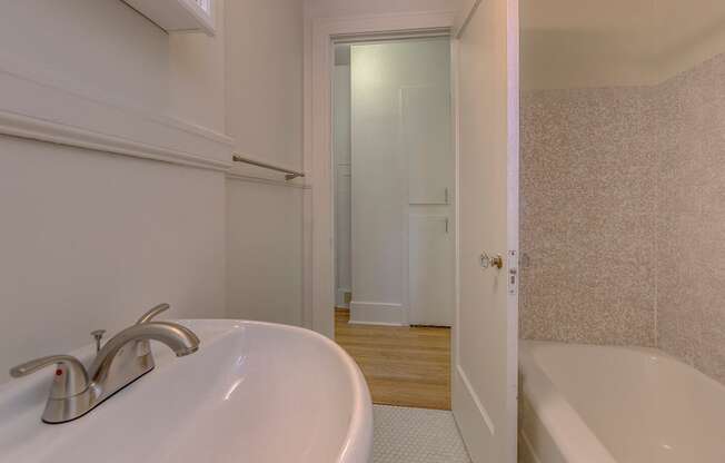 Remodeled Studio Bath at Stockbridge Apartment Homes, Seattle