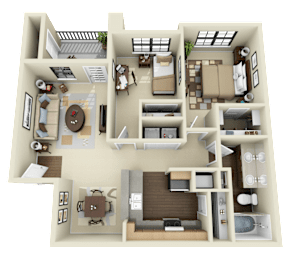 2 beds, 1 bath, 912 sqft, $1,553