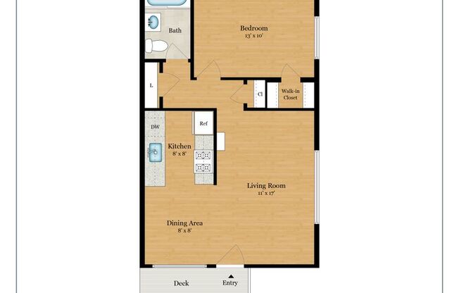 1 bed, 1 bath, $2,395