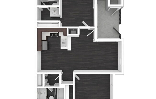 2 beds, 2 baths, 929 sqft, $2,839