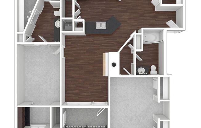 2 beds, 2 baths, 1,112 sqft, $1,465