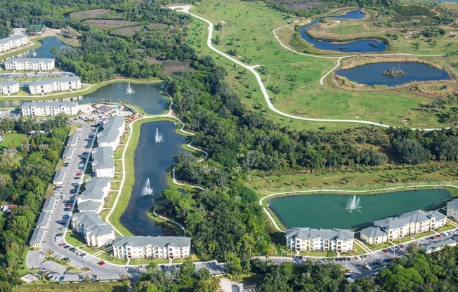 Aerial photo of the community