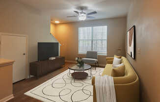 Living Room with Hard Surface Flooring