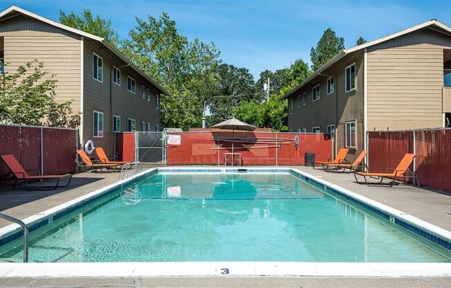 Seasonal Pool with outdoor seating