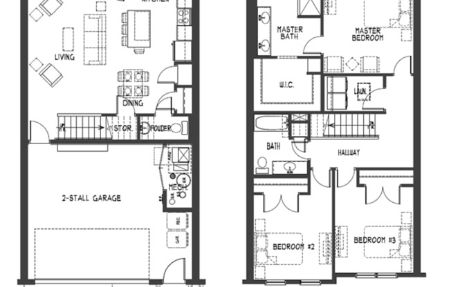 3 beds, 2.5 baths, 1,700 sqft, $2,695, Unit 1213