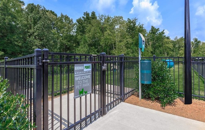 Berewick Pointe Dog Park in Charlotte Apartments