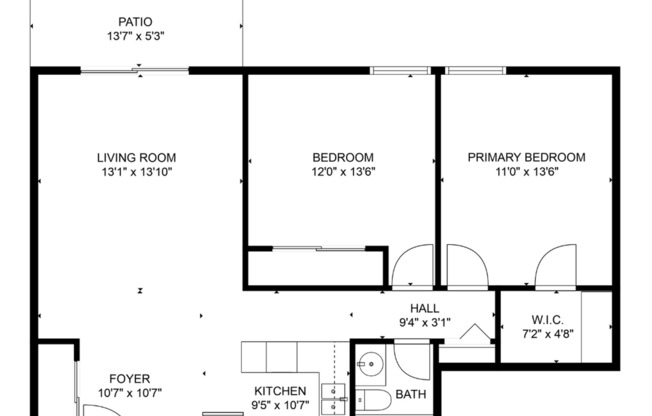 2 beds, 1 bath, 835 sqft, $830, Unit 2599-211