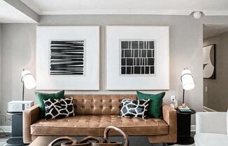 Living Room Sofa at Atler at Brookhaven, Atlanta