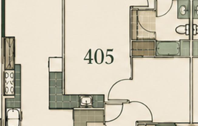 2 beds, 2 baths, 724 sqft, $3,550, Unit 405