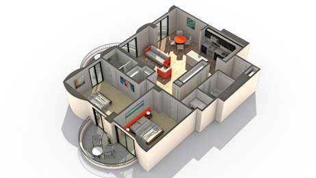 2 beds, 2 baths, 1,081 sqft, $2,635