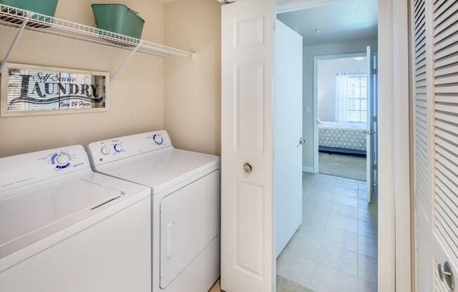 Asprey apartment full-size washer and dryer