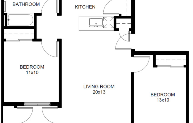 2 beds, 1 bath, 836 sqft, $1,689, Unit E305