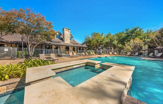 Entertainment Lounge By Pool at Sedona Springs, Texas