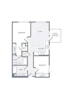 2 beds, 2 baths, 929 sqft, $3,933