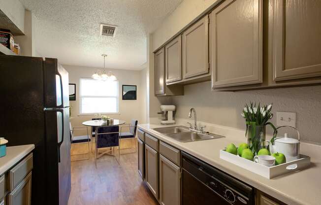 Spacious Kitchen at The Villas at Quail Creek Apartment Homes in Austin Texas