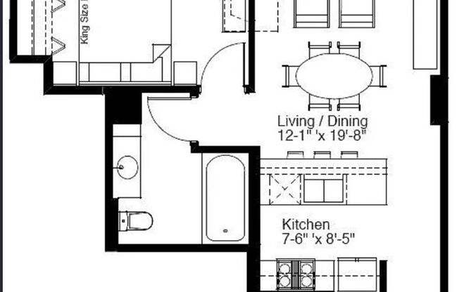 1 bed, 1 bath, $2,350, Unit UNIT 1812
