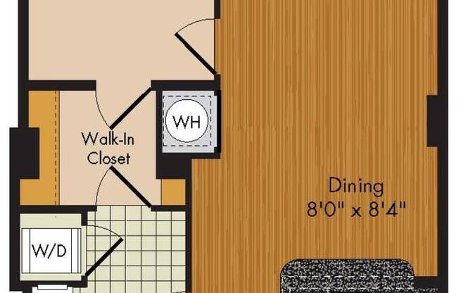 1 bed, 1 bath, 703 sqft, $1,750