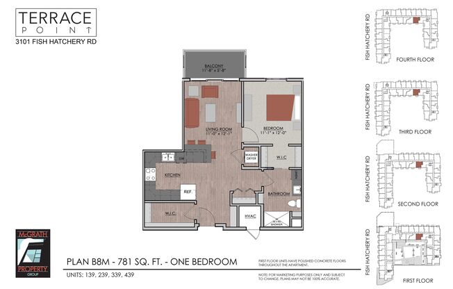 1 bed, 1 bath, 781 sqft, $1,675, Unit 239