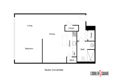 Studio, 1 bath, $2,034