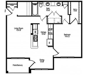 1 bed, 1 bath, 815 sqft, $1,239