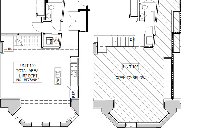 2 beds, 2 baths, 1,167 sqft, $1,930, Unit 109