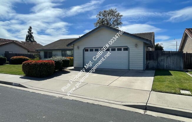 Single Story Orcutt Home with Easy Access to Shopping/101 Freeway/VSFB