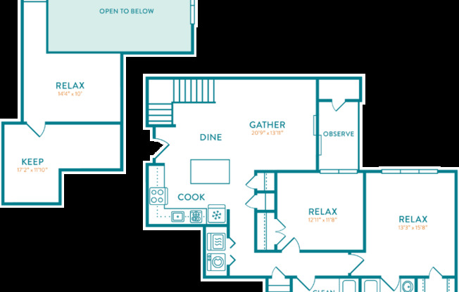 2 beds, 2 baths, 1,591 sqft, $3,699