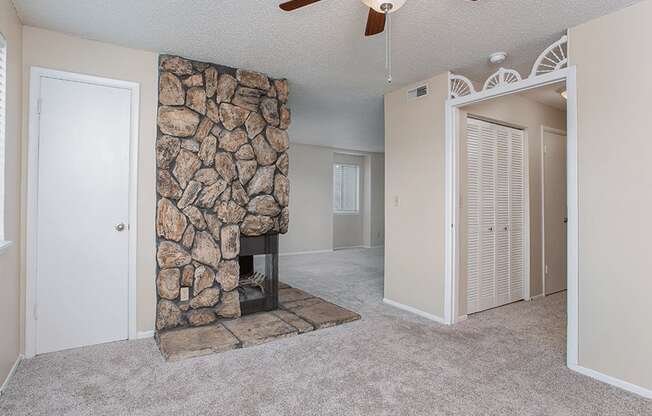 Wichita apartment with fire place