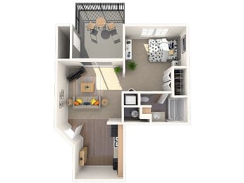 1 bed, 1 bath, 445 sqft, $809