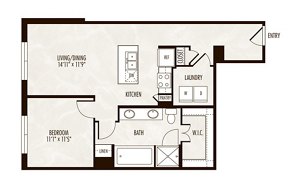 1 bed, 1 bath, 860 sqft, $2,398