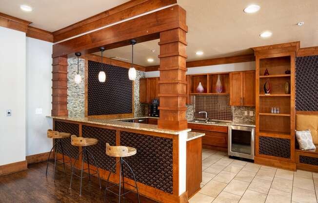 Parc at Grandview Apartments demonstration kitchen