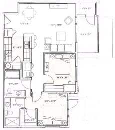 2 beds, 2 baths, 1,108 sqft, $1,789