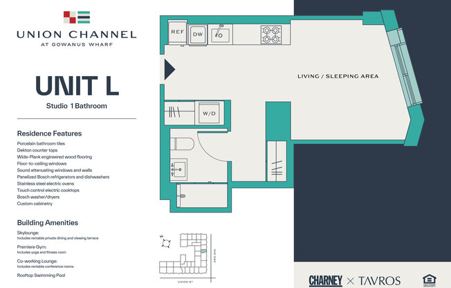 Studio, 1 bath, $3,400, Unit 5L