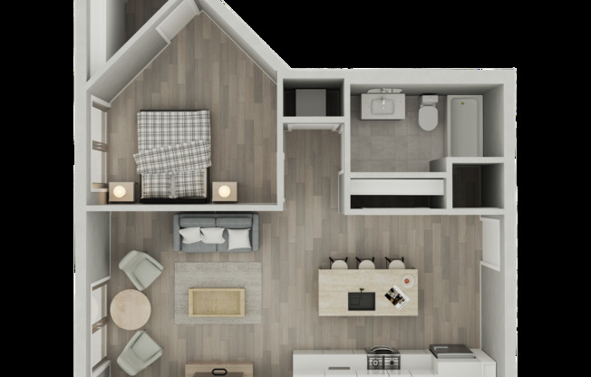 1 bed, 1 bath, 655 sqft, $1,710, Unit C405