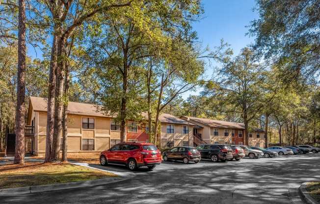 Parking lot outside at Northlake Apartments, Jacksonville FL