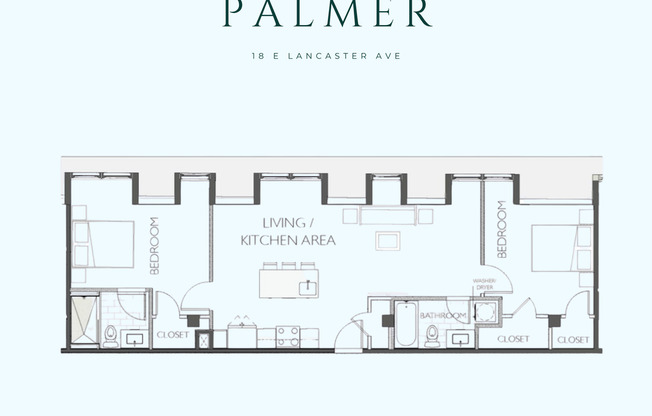 2 beds, 2 baths, 975 sqft, $2,316, Unit PH-03