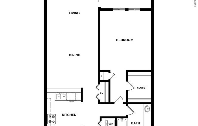 1 bed, 1 bath, 940 sqft, $1,215