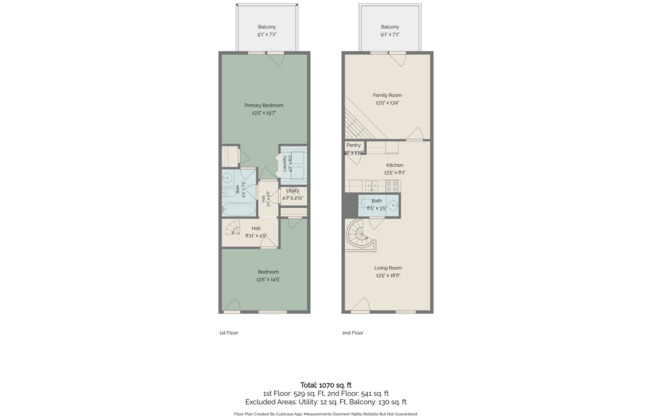 2 beds, 1 bath, 1,070 sqft, $1,497, Unit 1208G