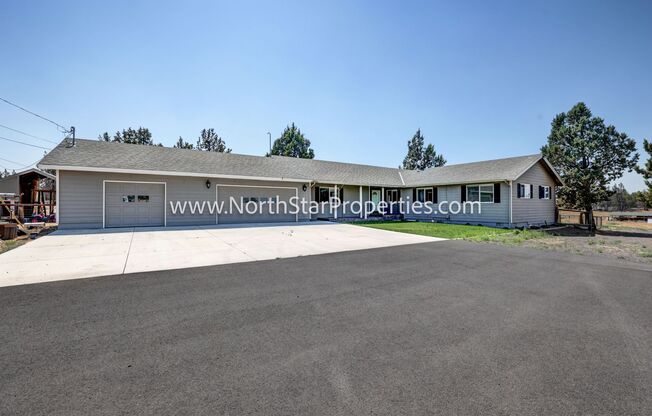 Beautiful Bend property with paddocks and land.