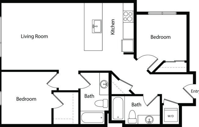 2 beds, 2 baths, 1,021 sqft, $3,045, Unit 236