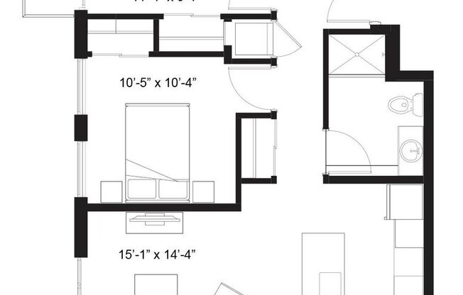2 beds, 2 baths, 782 sqft, $2,000, Unit 401