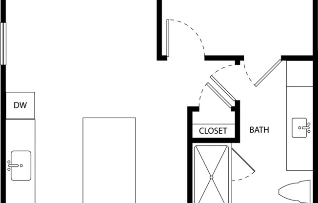 1 bed, 1 bath, 772 sqft, $1,695, Unit 419