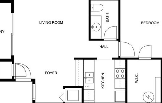 1 bed, 1 bath, 580 sqft, $1,075, Unit 310